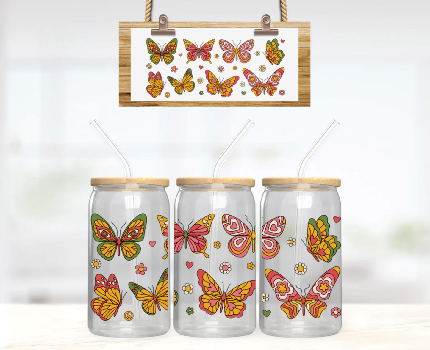 Butterflies Libbey Cup