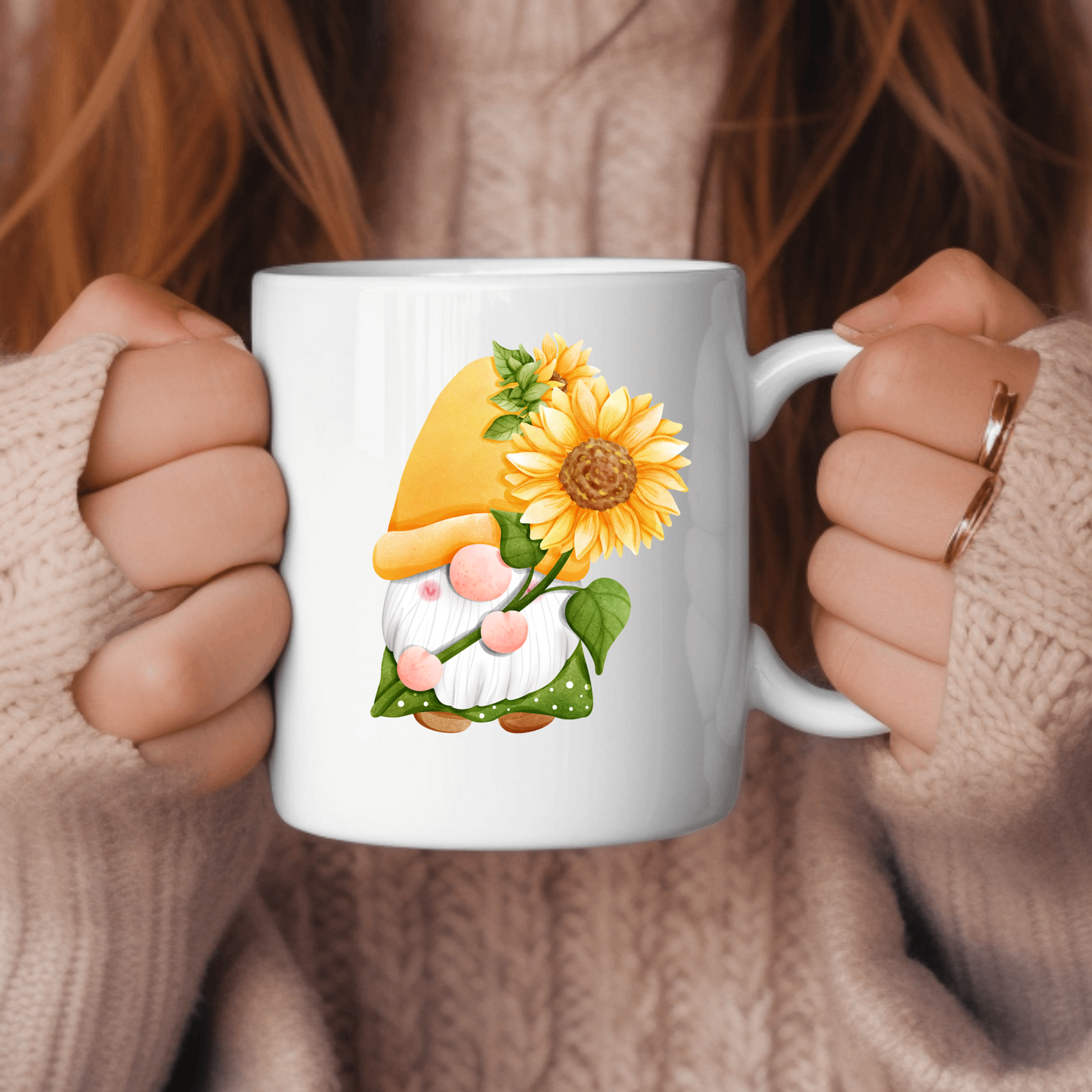 Sunflower Gnome Mug