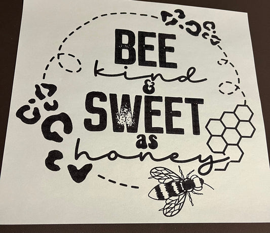 Bee Sweet Screen Print Transfer