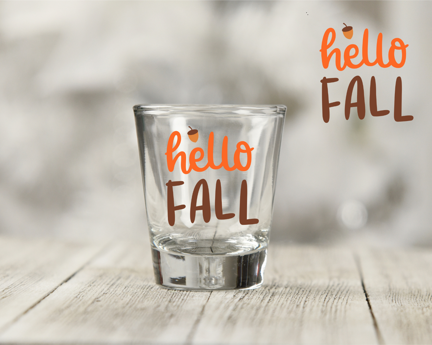 Hello Fall Shot Glass