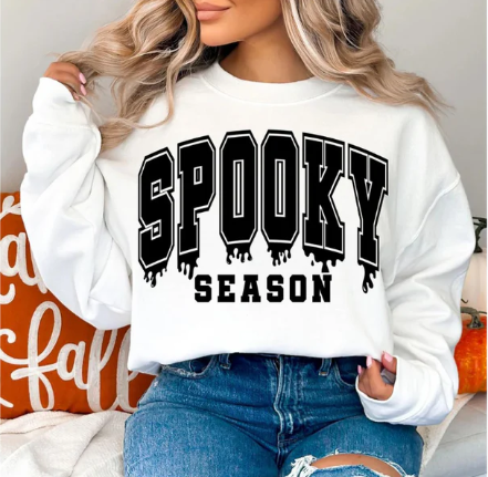 Spooky Season Drip Sweater