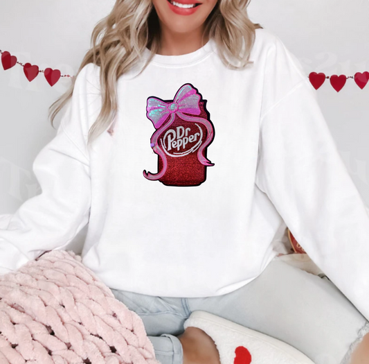 Dr Pepper Chenille Patch Sweater