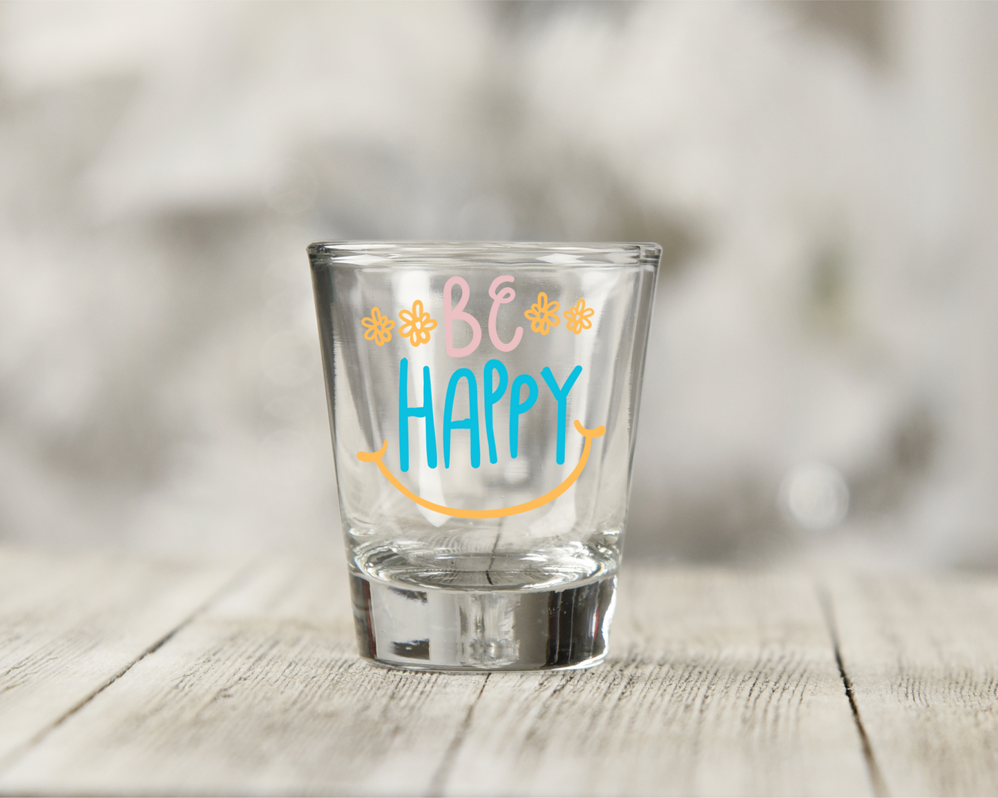 Be Happy Shot Glass