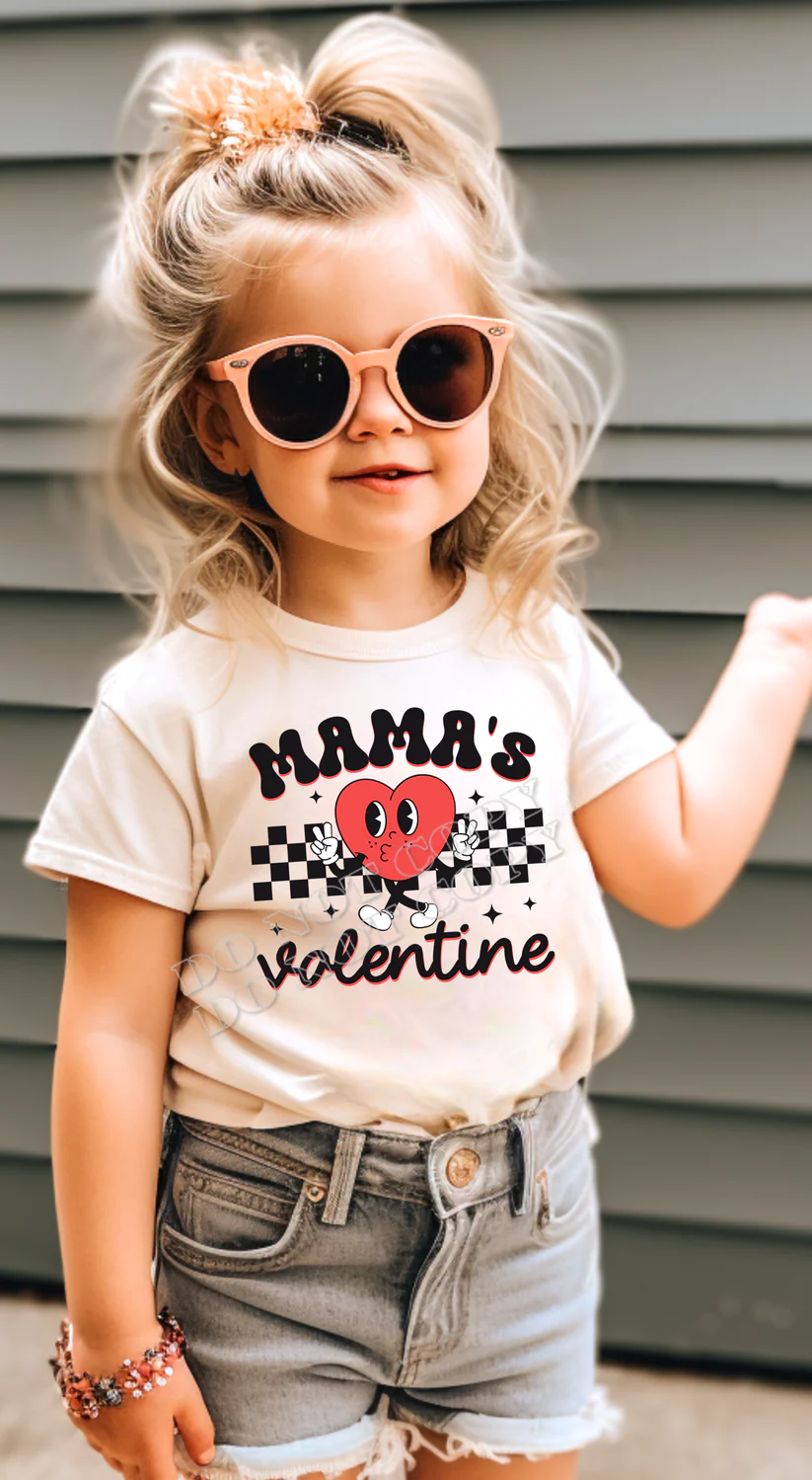 Mama's Valentine Kids Shirt