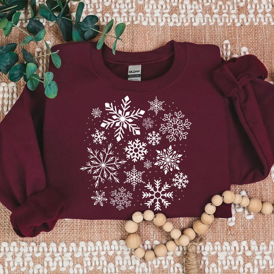 Snowflake Collage Sweater