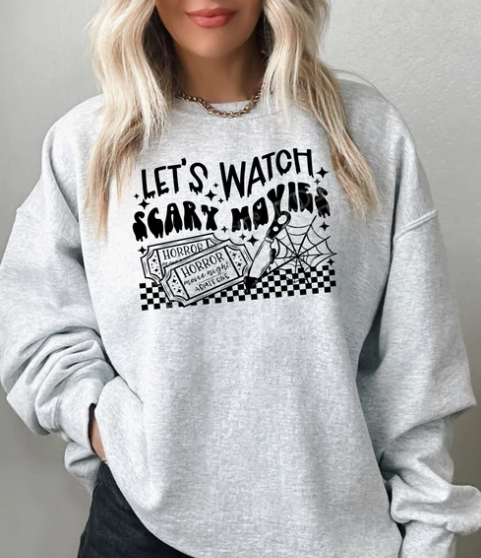 Let's Watch Scary Movies Sweater