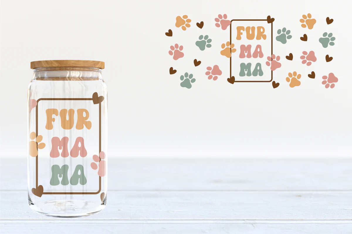 Fur Mama Retro Libbey Cup